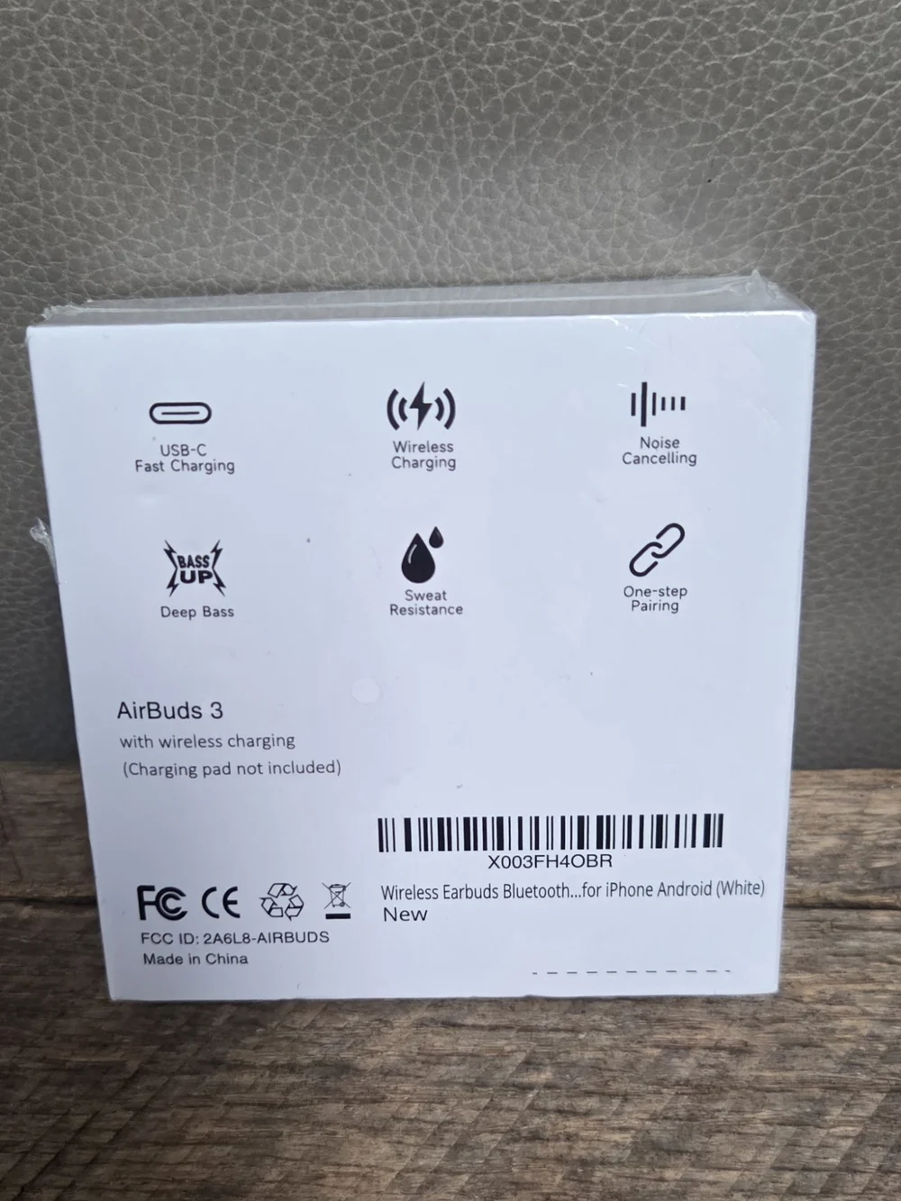 OMK AirBuds 3 True Wireless Bluetooth Earbuds - with Case / White NIB BIN1k